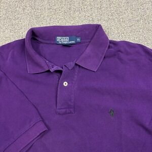 Polo Ralph Lauren Polo Shirt Mens XL Classic Fit Purple Short Sleeve Cotton